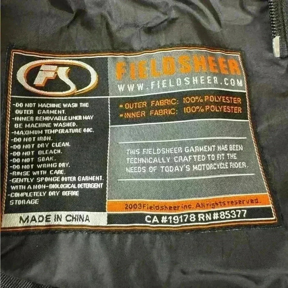 FIELDSHEER Womens Black PhosLite Padded Armor with Venting Motorcycle Jacket 8 - Picture 7 of 16